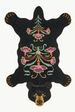 Blooming Black Bear Rug