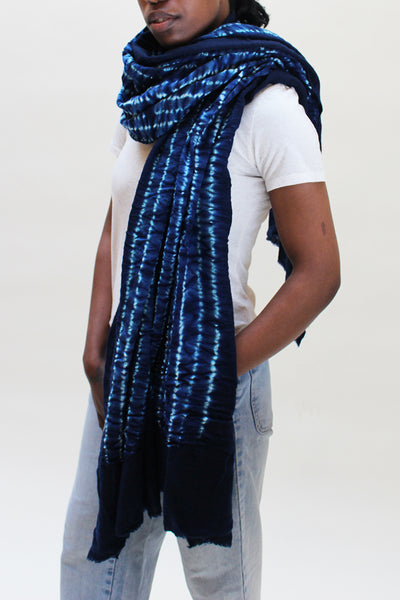 Bohemia Indigo Tie Dye Scarf