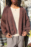 Brown CA Knit Cardigan