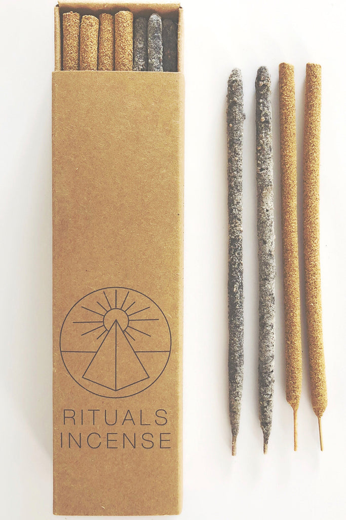 White Mayan Copal + Palo Santo 14-Pack Incense Sticks