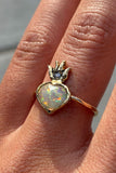 Opal Sacred Heart Ring