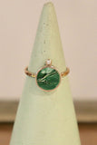 Young In The Mountains Geo Circle Ring in Lucin Variscite