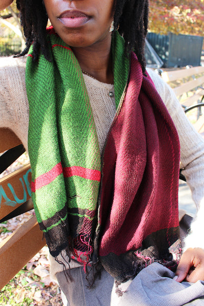 Green and Red Roots Small Shawl – Driggs Mercantile
