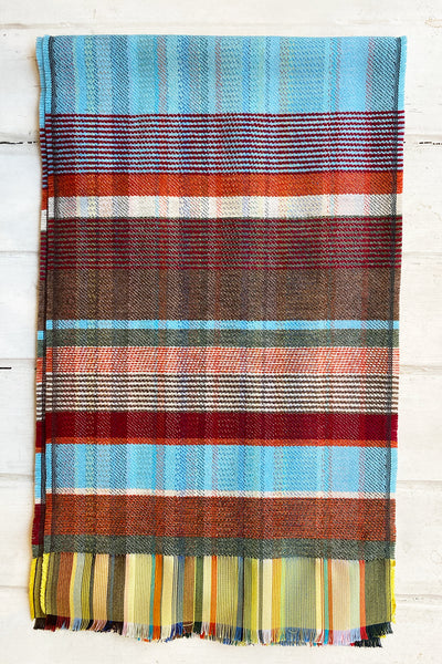 Bondone Sky Silk & Lambswool Scarf