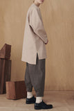 Dark Cocoa Pleated Edge Pants