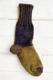 Kutsunaka Navy to Mustard Socks