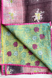 Rose Portable Kantha Quilt