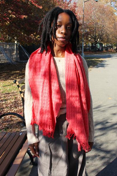 Aunti Oti Neon Pink Scarf