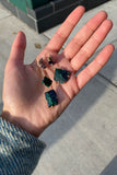 Variance Objects Iolite and Brazilian Emerald Day to Night Earring