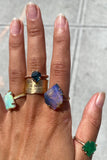 Large Australian Opal Rose Gold Ring