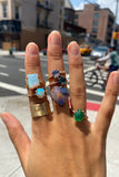 Blue Sapphire Small Stone Gold Ring
