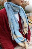 Tamaki Niime Light Blue Scarf