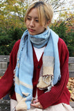 Tamaki Niime Light Blue Scarf