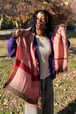 Pink and Red Roots Medium Shawl