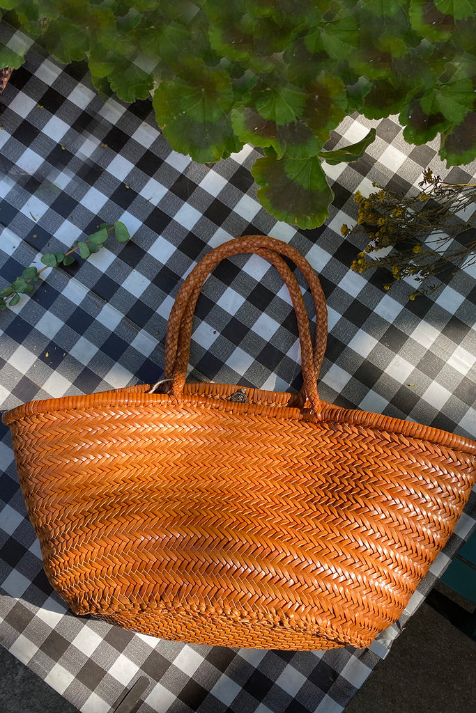 Dragon Diffusion Market Diagonal Tote Bag - Tan