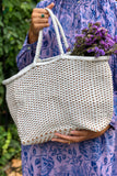 Dragon Diffusion Kanpur Basket Big - White/Natural