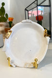 Small White Gold Plate