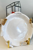 Small White Gold Plate