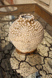 Raina Lee Small White Volcanic Round Vase