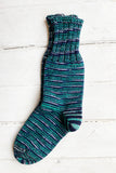 Kutsunaka Teal Stripe Socks